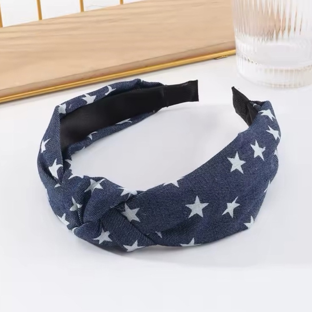 🌟Stylish Blue Star Denim Headband/NIP🌟